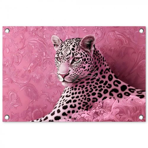 Tuinposter - Panter - Luxe - Roze