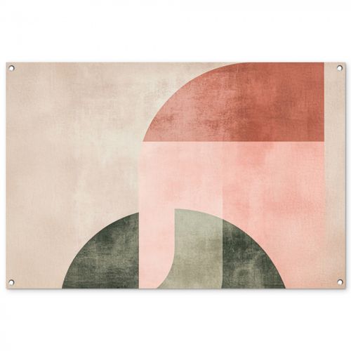 Tuinposter - Cirkel - Abstract - Roze