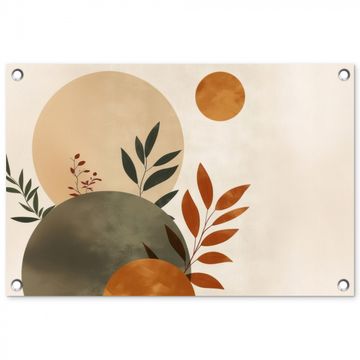 Vormen - Rond - Bladeren - Beige