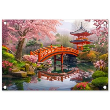 Lentebloei in Japanse Tuin