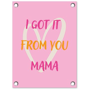 Mama - Quote - Hart - Roze
