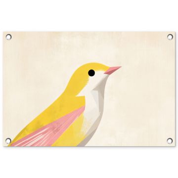 Vogel - Minimalistisch - Geel