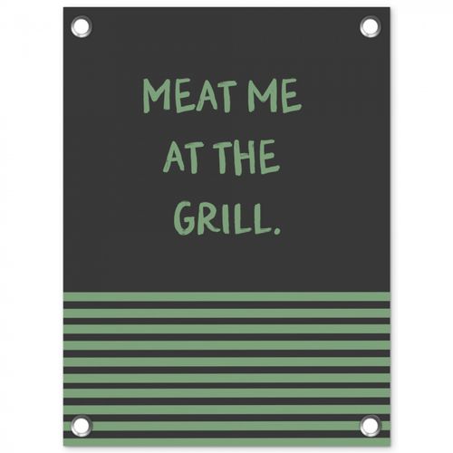 Tuinposter - Quote - Groen - Grill - Zomer