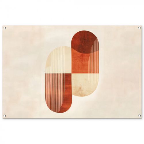 Tuinposter - Bogen - Beige - Vormen