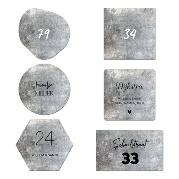 Naambord beton