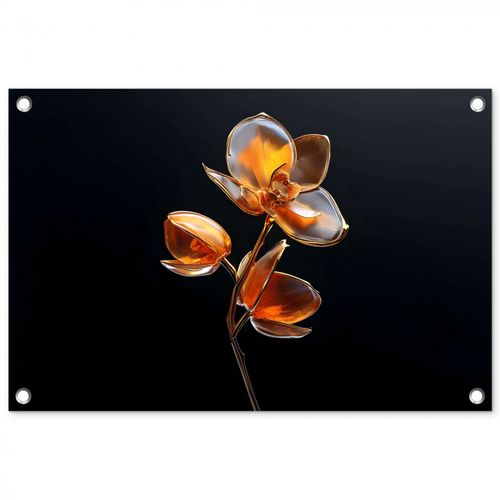 Tuinposter - Bloem - Orchidee - Oranje