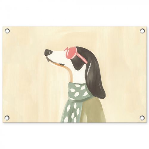 Hond - Zonnebril - Sjaal