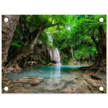 Tuinposter - Kristalheldere Waterval