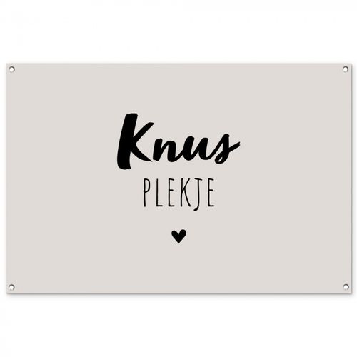 Tuinposter - Knus plekje - Quotes - Tekst - Thuis