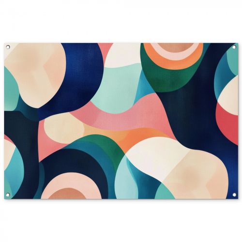 Abstract - Blauw - Roze