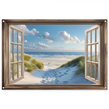 Doorkijk - Strand - Raam - Duinen - Zee