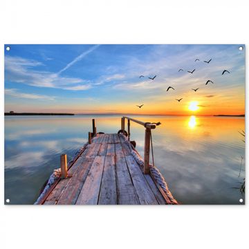 Tuinposter - Rustige Zonsondergang