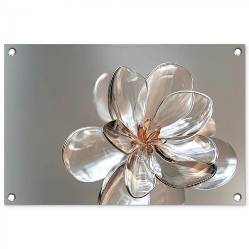 Tuinposter - Bloem - Glazen - Doorzichtig