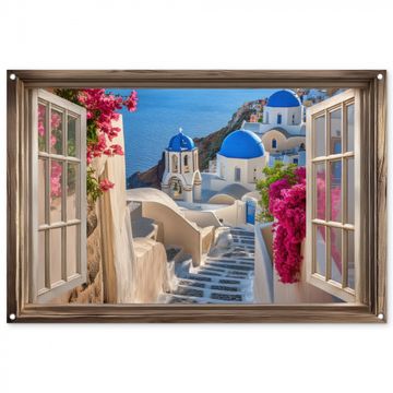 Doorkijk - Santorini - Landschap - Blauw - Grieks