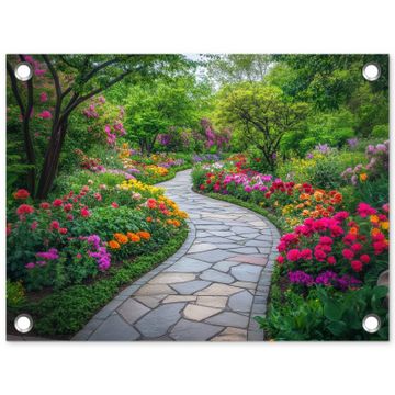 Tuinposter - Park - Bloemen - Tuin