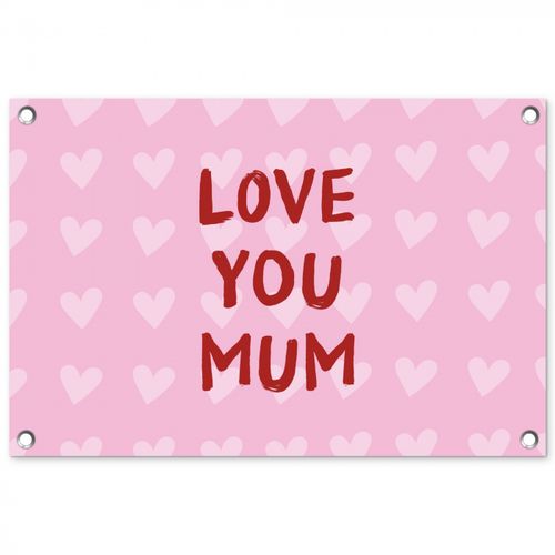 Love - Quote - Moeder - Rood