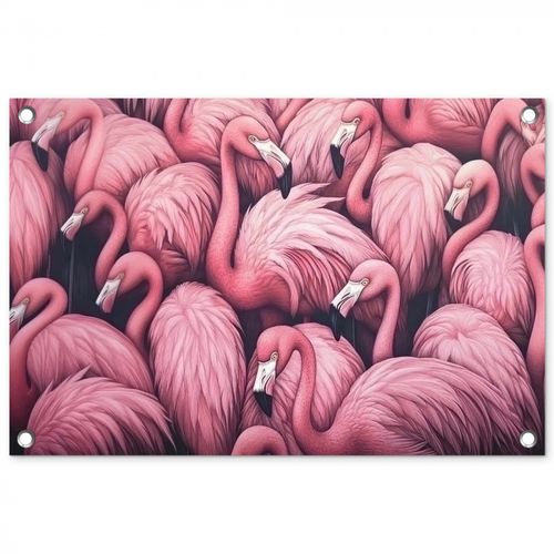 Tuinposter - Flamingo - Roze - Dieren