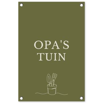 Tuinposter - Opa's Tuin
