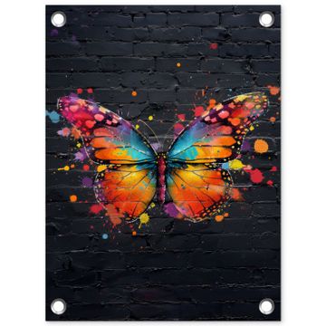 Tuinposter - Vlinder van Kleuren
