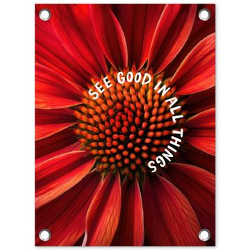 Close up - Bloem - Quote - Rood
