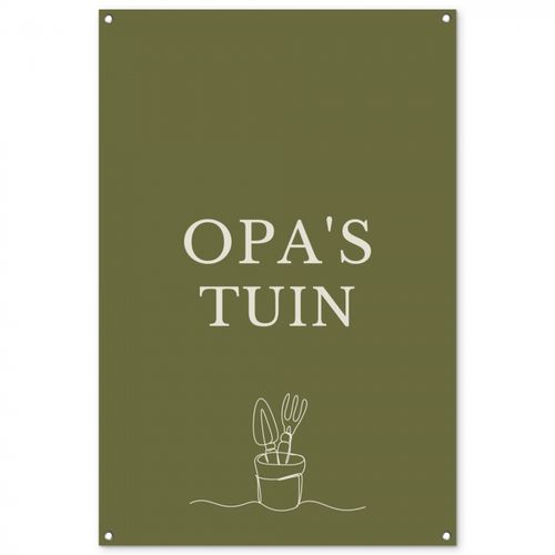 Tuinposter - Opa's Tuin