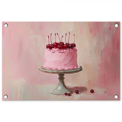 Tuinposter - Taart - Pink - Cherry