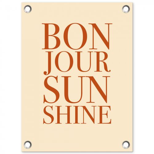 Tuinposter - Oranje - Quote - Sun