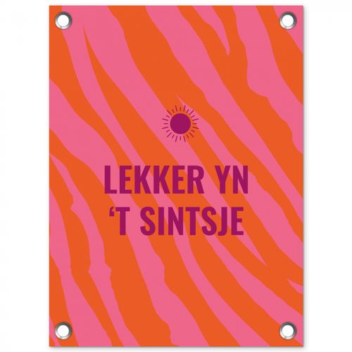 Tuinposter - Quote - Zomer - Roze