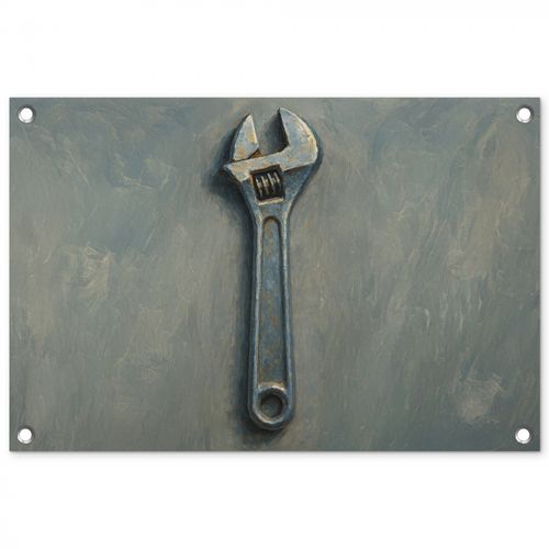 Tuinposter - Moersleutel - Gereedschap - Verf