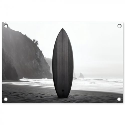 Tuinposter - Surfplank - Zand - Zee