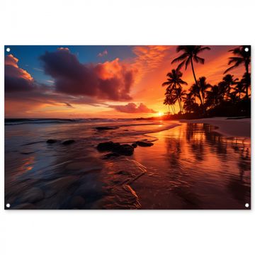Tuinposter - Tropische Zonsondergang