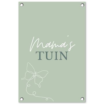 Tuinposter - Mama's Tuin met Vlinder