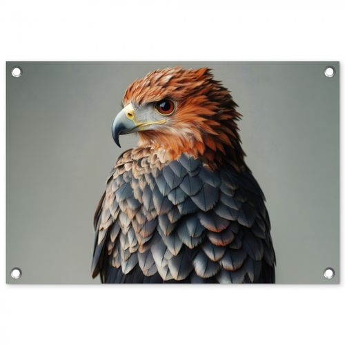 Tuinposter - Vogel - Realistisch - Veren - Bruin