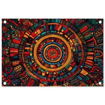 Tuinposter - Mandala - Cirkels - Patronen
