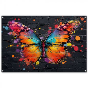 Tuinposter - Vlinder van Kleuren