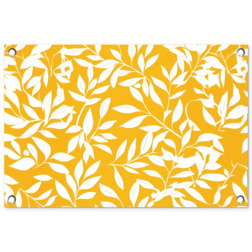 Tuinposter - Bladeren - Takken - Geel