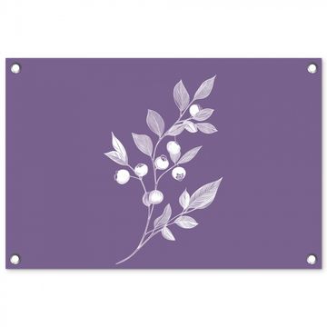 Tuinposter - Tak - Sierlijk - Bladeren - Minimalistisch