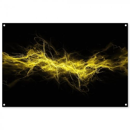 Tuinposter - Elektriciteit - Geel - Energie