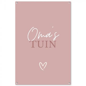 Tuinposter - Oma's Tuin met Hart