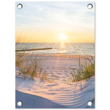 Tuinposter - Zonsondergang aan Zee