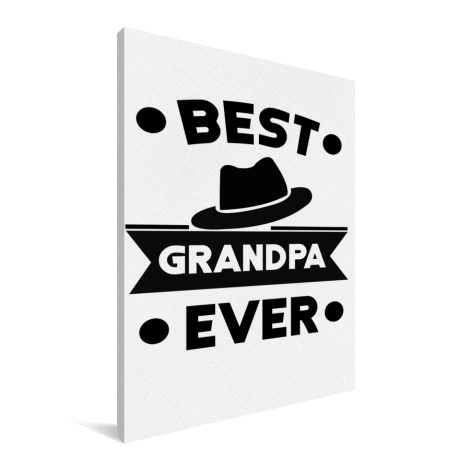Vaderdag - Best grandpa ever Canvas