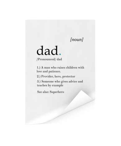 Vaderdag - Definitie Dad Poster