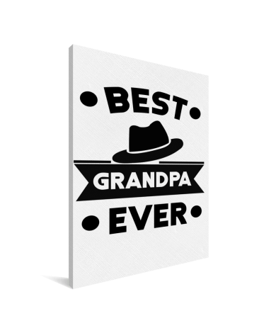 Vaderdag - Best grandpa ever Canvas