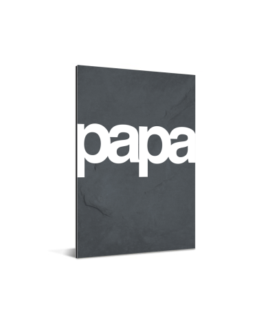 Vaderdag - Tekst en marmer - Papa Aluminium
