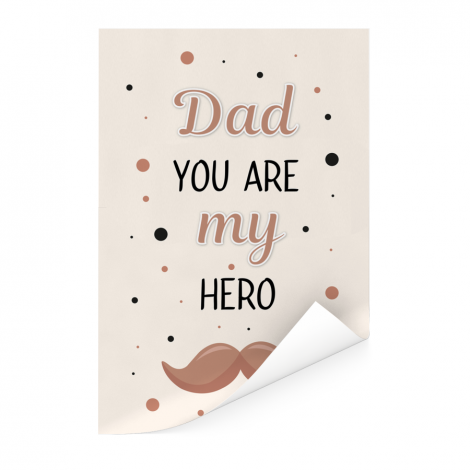 Vaderdag - Dad you are my hero Poster