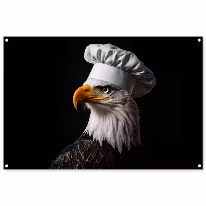 Tuinposter - Arend -Amerika - Koksmuts - Vogel - Stoer