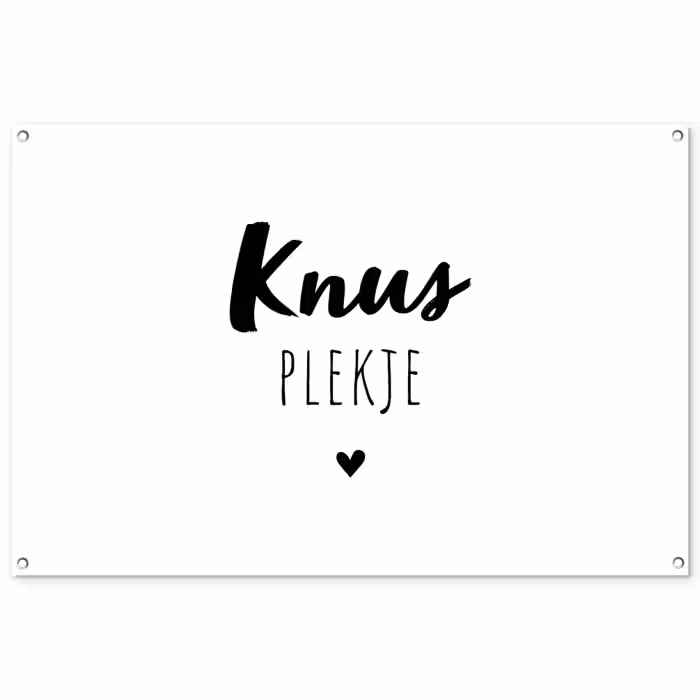 Tuinposter - Quotes - Knus plekje - Tuin - Tekst