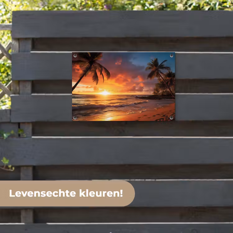Tuinposter - Avondrood aan Zee — 6