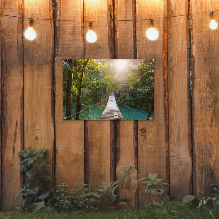 Tuinposter - Hangbrug in het Regenwoud — 3