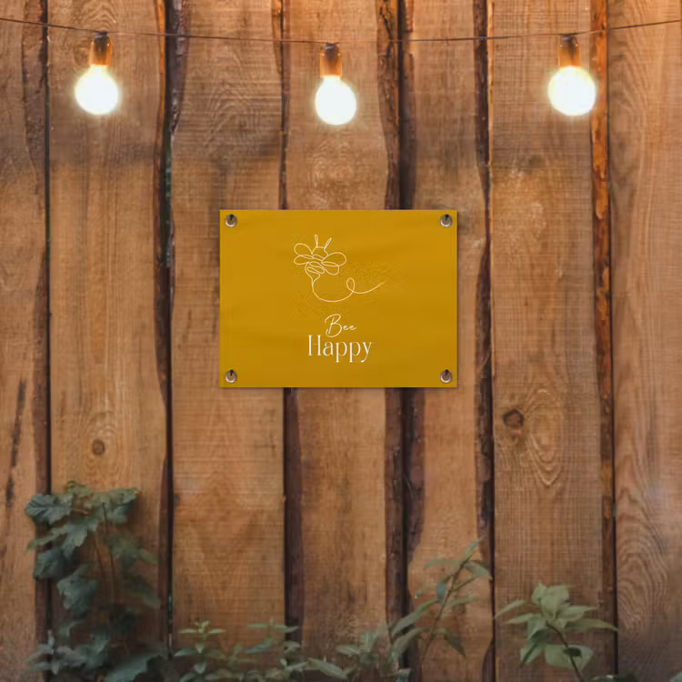 Tuinposter - Bee Happy — 3